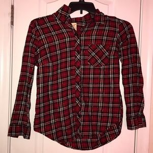 Red flannel button up from faded glory